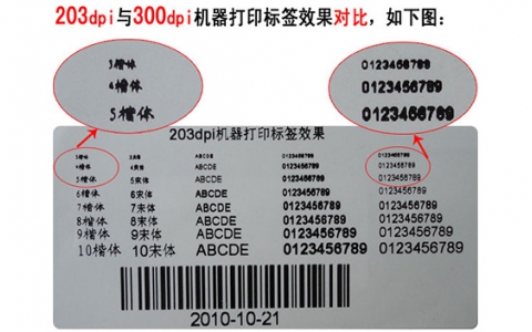 200dpi（點(diǎn)）和300dpi（點(diǎn)）的條碼打印機(jī)有什么區(qū)別？